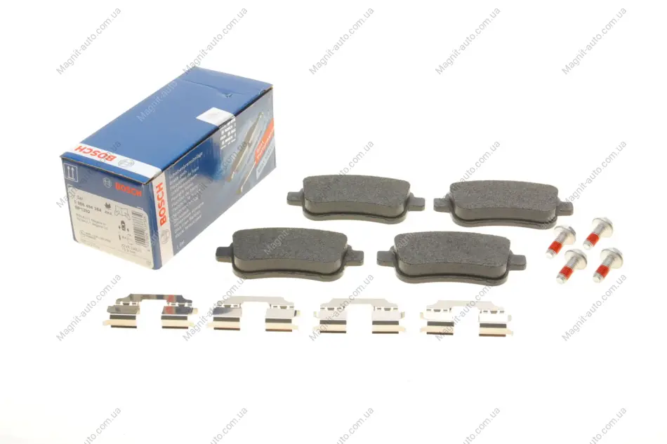 Колодки гальмівні дискові Renault Megane III BOSCH 0986494384 (фото 1)