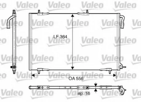 Радиатор кондиционера VALEO Valeo 818000