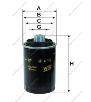 Фільтр оливний, VAG 1.8/2.0TSI 07- WIX FILTERS WL7466