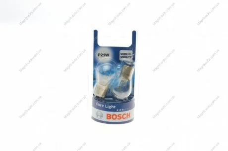 Лампа p21w 12v (блістер 2 шт.) BOSCH 1987301017