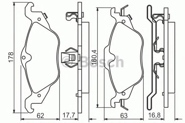 Тормозные колодки BOSCH 0986495223 (фото 1)