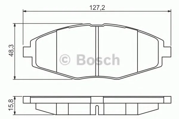 Тормозные колодки BOSCH 0986495224 (фото 1)
