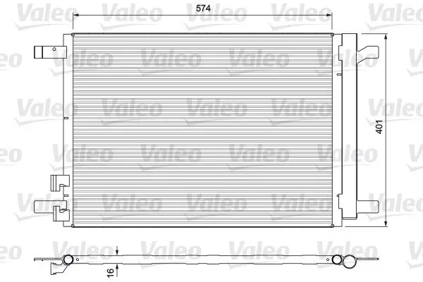 Радиатор кондиционера VALEO Valeo 814375 (фото 1)