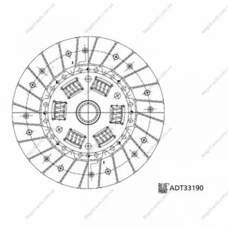 Диск сцепления BLUE PRINT ADT33190