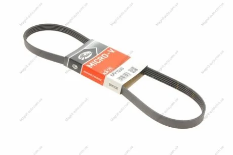 Ремінь поліклиновий, MAZDA 323/626, OPEL Astra G/Vectra C, TOYOTA Carina E 1.8-2.2 98-05 Gates 5PK1030
