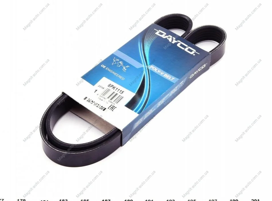 Ремень поликлиновый DAYCO 6PK1115 (фото 1)