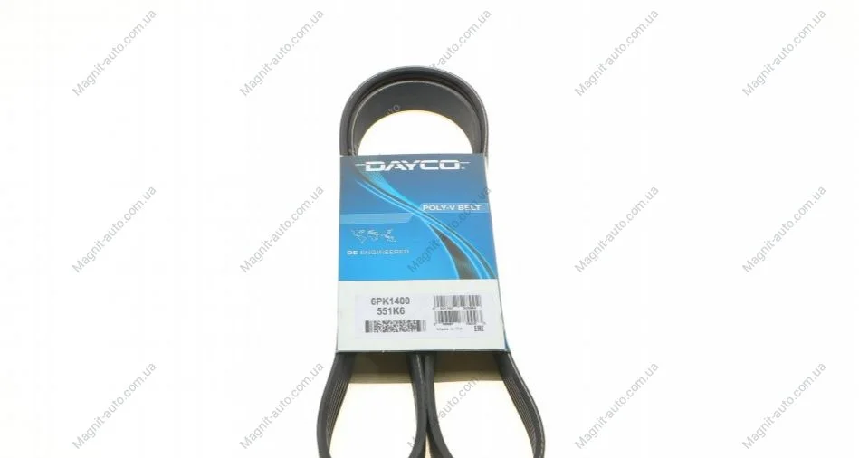 Ремінь поліклиновий DAYCO 6PK1400 (фото 1)