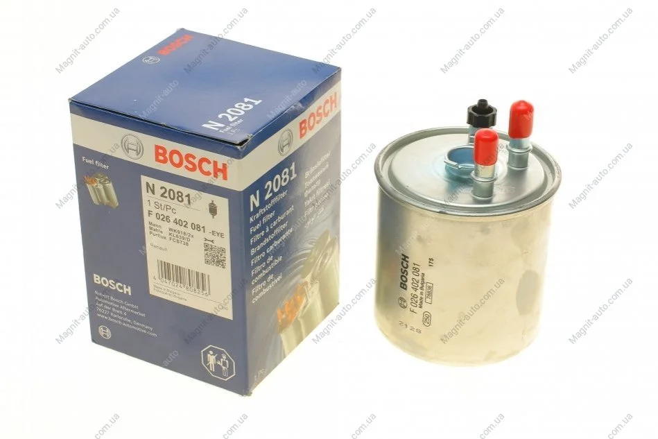 Паливний фільтр 2081 Renault Kangoo, Laguna BOSCH F026402081 (фото 1)