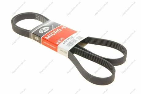 Ремень генератора, 2.4/2.5TDI Gates 6PK1750