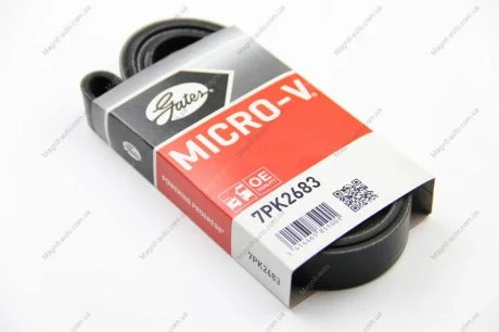 Ремінь генератора, 2.4-3.2TDCI (-AC) Gates 7PK2683