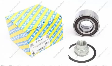 Комплект підшипника колеса передн CITROEN NEMO, FIAT BRAVA, BRAVO I, FIORINO/MINIVAN, GRANDE PUNTO, 0.9-1.9D 11.95- SNR NTN R158.44
