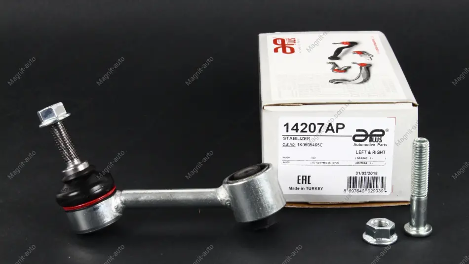 Стійка стабілізатора задня Audi A3, (04-)/Seat Leon (05-)/VW Golf, Jetta, Passat (06-)/Skoda Octavia (04-), Yeti (09-) APPLUS APLUS 14207AP (фото 1)