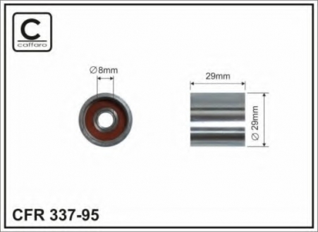 Направляющий ролик CAFFARO 337-95