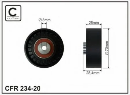 Направляющий ролик CAFFARO 234-20