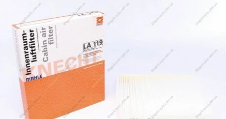 Фильтр салона, NISSAN Almera, 1.8-2.2, 00-; Primera, 1.8-2.2, 02- MAHLE / KNECHT LA119