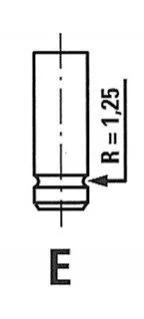 Клапан EX, 1.6i 16v /Duster 10-, Logan 04- FRECCIA R6030/R (фото 1)