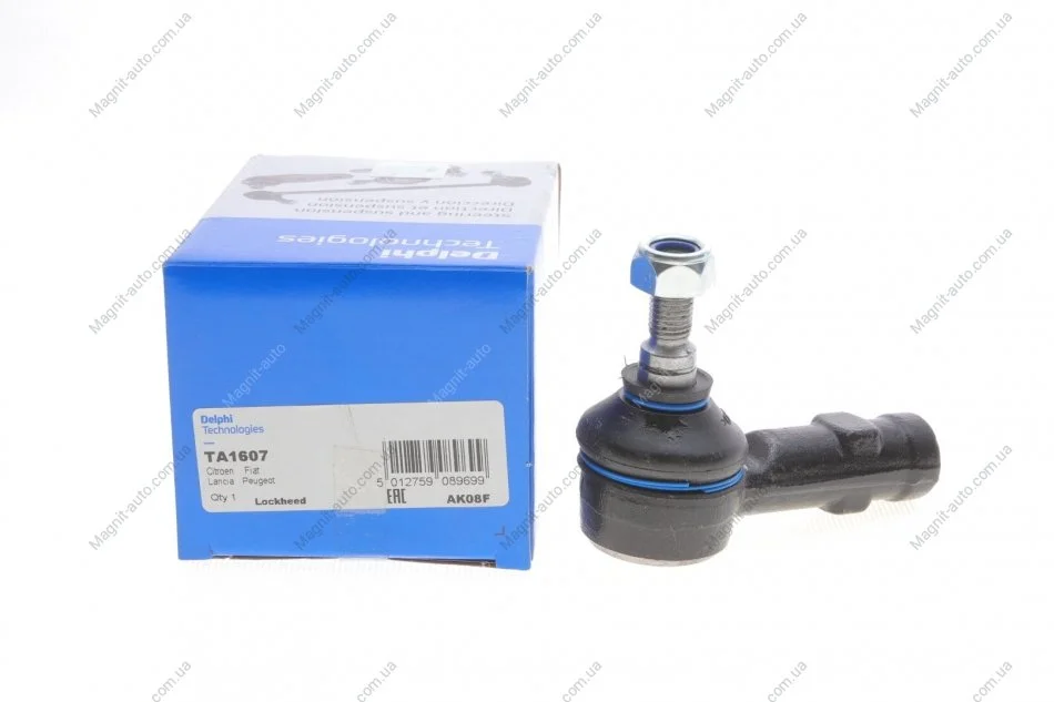 Наконечник рульової тяги CITROEN/FIAT/LANCIA/PEUGEOT Jumpy,Synergie,Scudo,Ulysse,806,Expert Delphi TA1607 (фото 1)