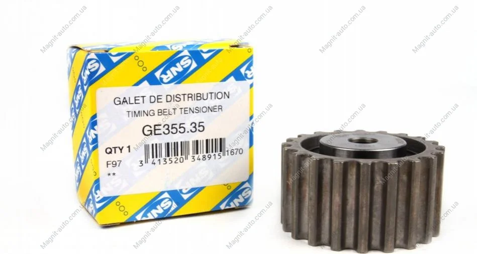 Ролик натягув. ребристий d=59.3mm, 1.9dCI SNR NTN GE355.35 (фото 1)