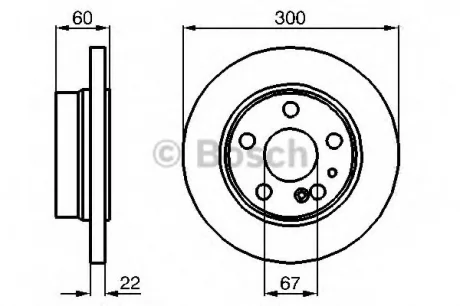 Диск тормозной MB W140 W220 R BOSCH 0986478566