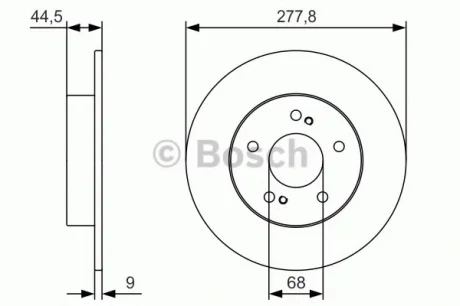 Тормозной диск BOSCH 0986479T86
