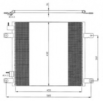 Радиатор кондиционера NRF 35364