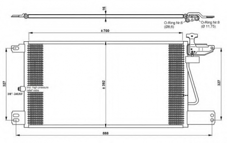 Радиатор кондиционера NRF 35790