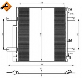 Радиатор кондиционера NRF 35925