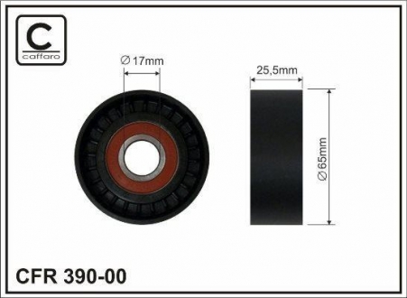 Ролик натяжителя CAFFARO 390-00