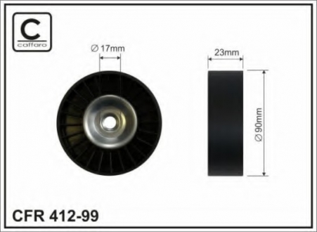 Ролик натяжителя CAFFARO 412-99