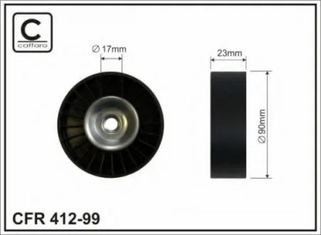 Ролик натяжителя CAFFARO 412-99