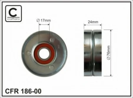 Ролик натяжителя CAFFARO 186-00