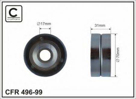 Ролик натяжителя CAFFARO 496-99