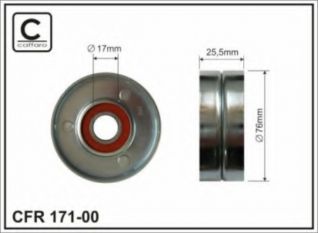 Ролик натяжителя CAFFARO 171-00