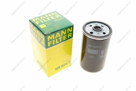 Фильтр топливный MANN WK 824/3 (фото 1)