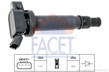 Катушка воспаления Avensis/Camry 2.0-2.4i 00- Facet FACET 9.6358