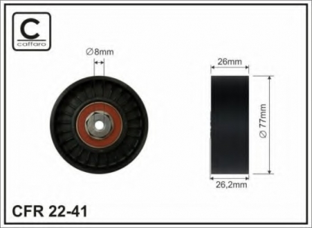 Ролик натяжителя CAFFARO 22-41