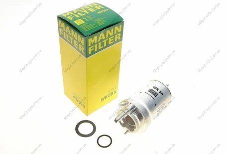 Фильтр топливный, VAG A2, A3, Cordoba, IbizaIII, Leon, Fabia, Octavia,GolfV/VI, Polo, 1.0-2.0, 96-15 MANN WK 59 X