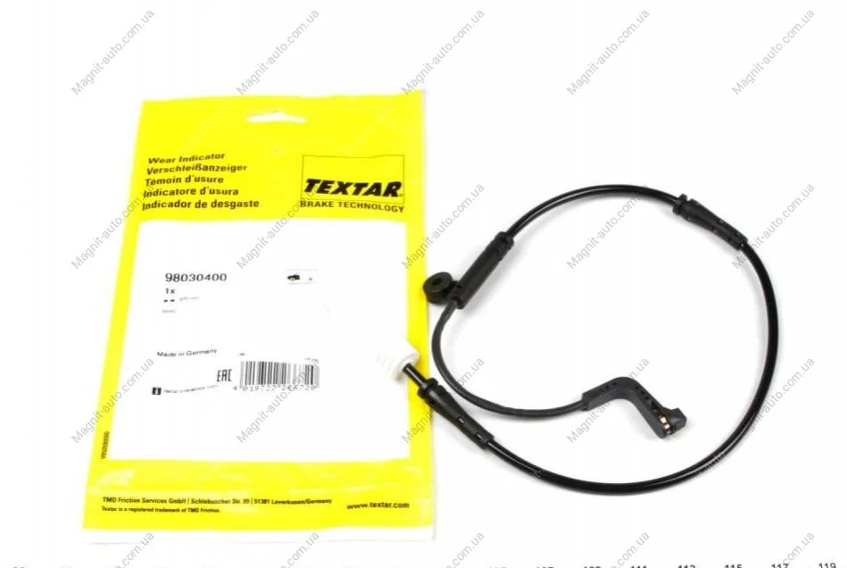Датчик износа колодок BMW 5(E60)/6(E63) "F "01-10 TEXTAR 98030400 (фото 1)