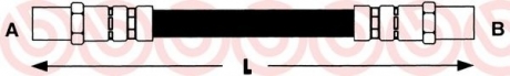 Тормозной шланг BREMBO T85018 (фото 1)
