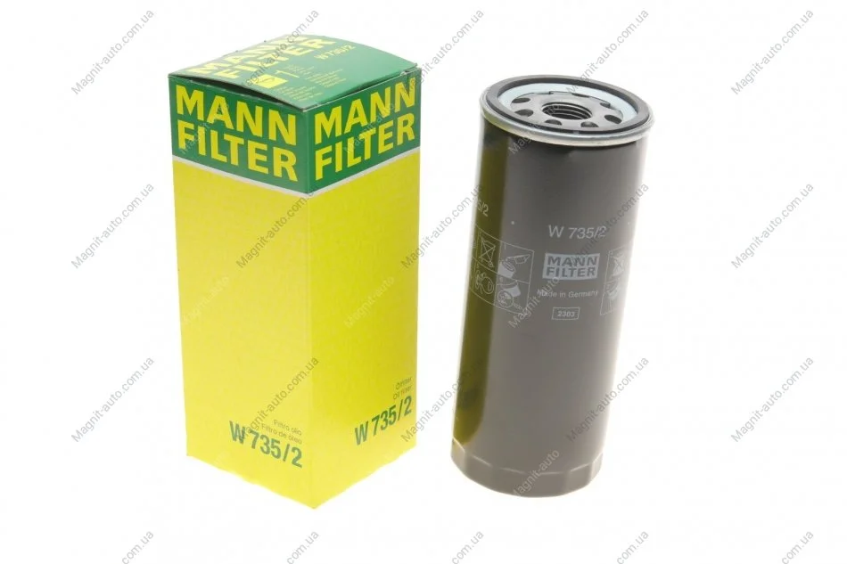 Фильтр масляный MANN W 735/2 (фото 1)