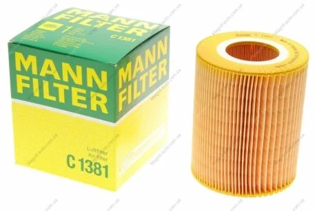 Фильтр воздушный, MB Vaneo, A-Class, 1.6-1.9, 97-05 MANN C 1381