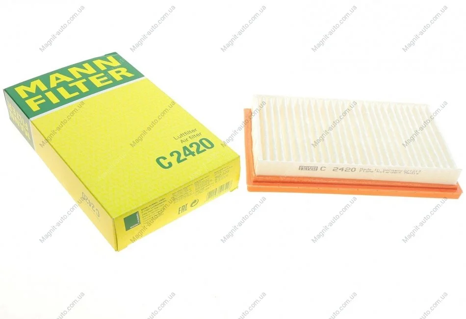 Фільтр повітряний Qashqai/Tiida 1.5-2.0 07-13 MANN C 2420 (фото 1)