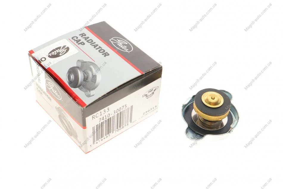 Крышка расшир.бачка радиатора Ford/Honda/Hyundai/Kia/Mazda/Mitsubishi/Nissan/Subaru/Toyota 1.0-5.0 7 Gates RC133 (фото 1)