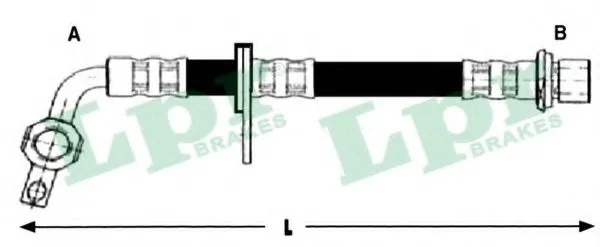 Шланг тормозной LPR 6T48255 (фото 1)
