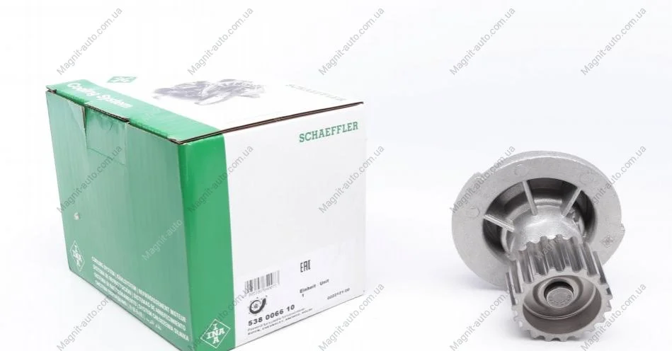 Помпа води, Chevrolet 1.4Aveo 05-, 1.6 Cruze 09-, Lacetti 05-, Tacuma 05-/Daewoo 1.4Lacetti, Nubira INA 538006610 (фото 1)