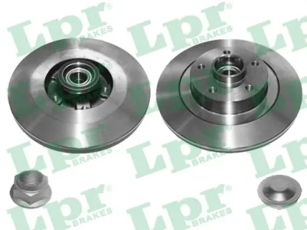 Диск тормозной, RENAULT Laguna/Latitude, 1.5-3.5, F4R 811, 07- LPR R1032PCA