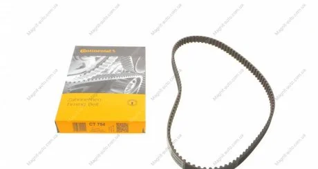 Ремінь ГРМ CITROEN BERLINGO, BX, EVASION, XANTIA, XM, XSARA, ZX FIAT ULYSSE LANCIA ZETA PEUGEOT 205 I, 205 II, 306, 309 I, 309 II, 405 I, 405 II, 406, 605, 806, EXPERT 1.6-2.0 10.82-10.04 Contitech CT754