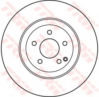 Диск гальмівний, передній, 330mm, MB E (W211, W212), GLK (X204) 02- TRW DF7351S