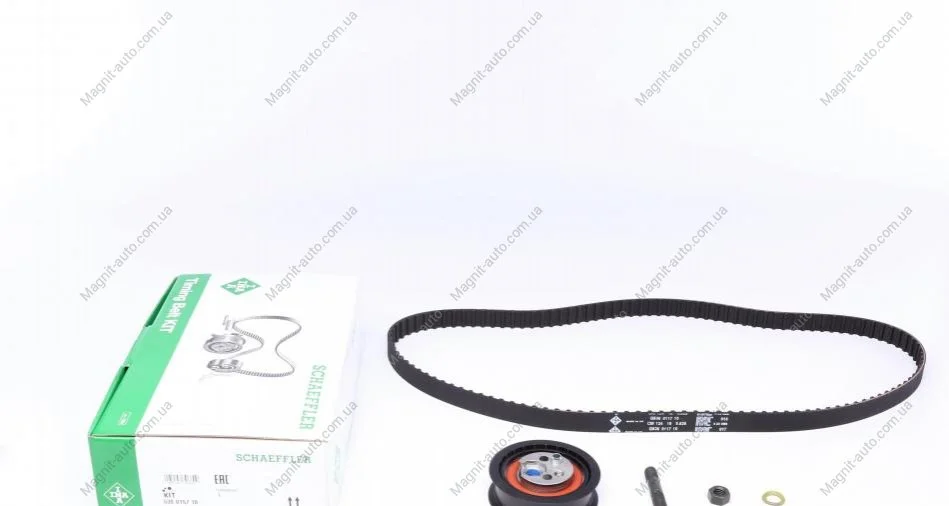 Комплект ГРМ (ремень+ролик) AUDI 100 C4, 80 B3, 80 B4, A6 C4, CABRIOLET B3, COUPE B3 2.0 08.88-07.98 INA 530015710 (фото 1)
