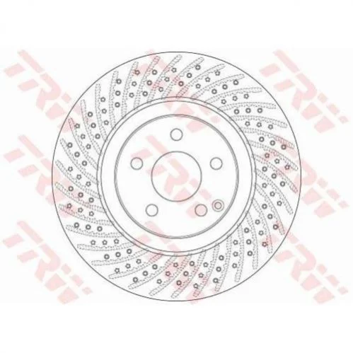 Диск тормозной, передний, 330mm, MB E (W211) 02-09 TRW DF6433S (фото 1)